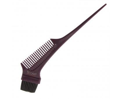 Кисть для окрашивания волос с гребнем, Scarlet line, 21,5 см.